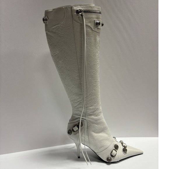 Balenciaga Women’s Cagole H90 Boot Optic White, Size US 10 M, C 40 - Picture 1 of 6